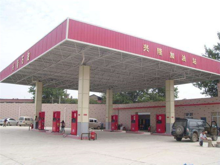 德令哈加油站钢结构网架案例9