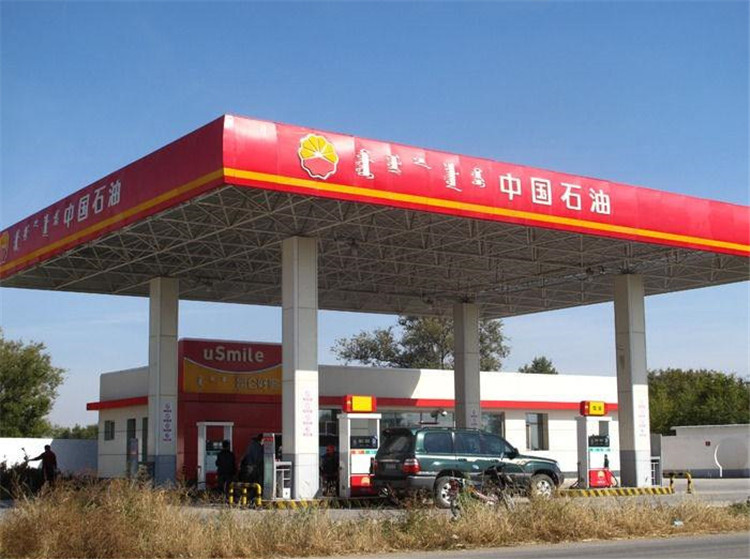 德令哈加油站钢结构网架案例1